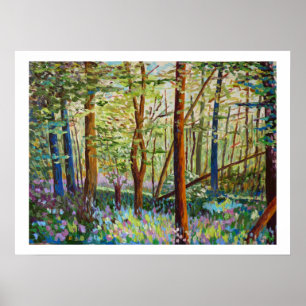 Undergrowth in spring poster