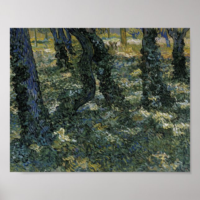 Undergrowth Van Gogh Fine Art Poster (Front)