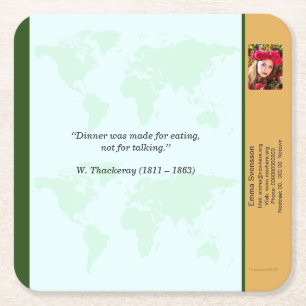 Underlägg — Connect, World Square Paper Coaster