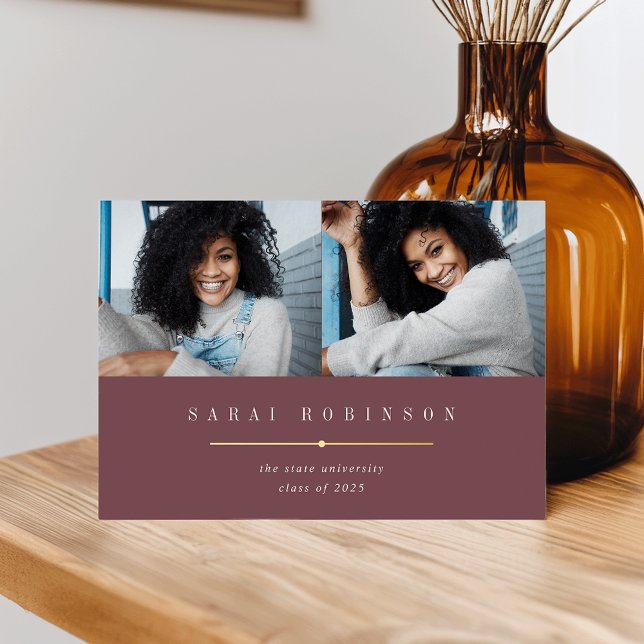 Underlined Foil | Photo Graduation Announcement (Creator Uploaded)
