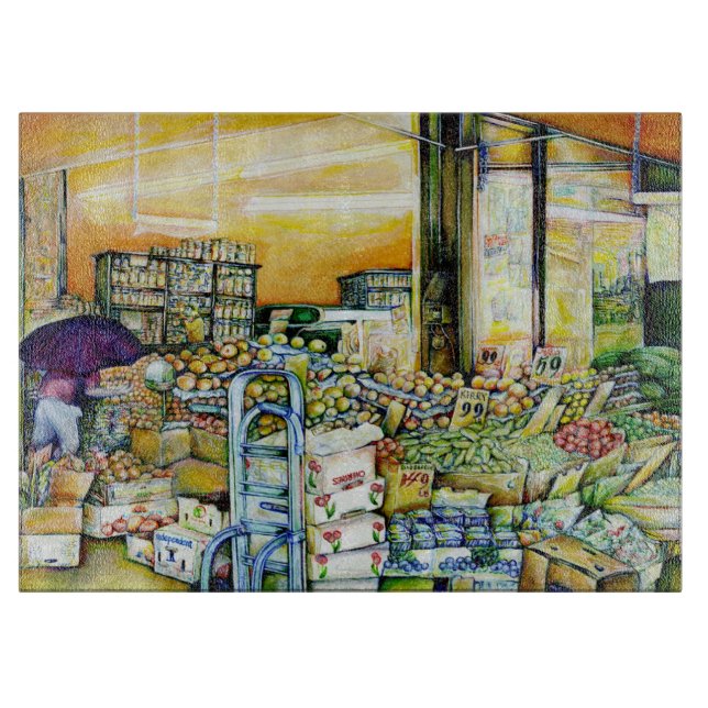 Undermining Artistic Gentrification Cutting Board (Front)