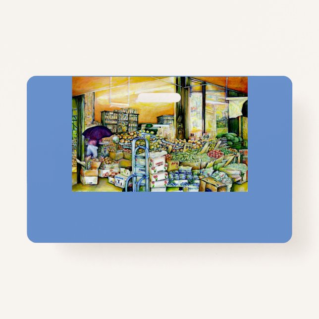 Undermining Artistic Gentrification ID Badge (Front)