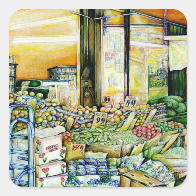 Undermining Artistic Gentrification Square Sticker (Front)