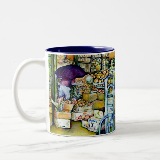 Undermining Artistic Gentrification Two-Tone Coffee Mug (Left)