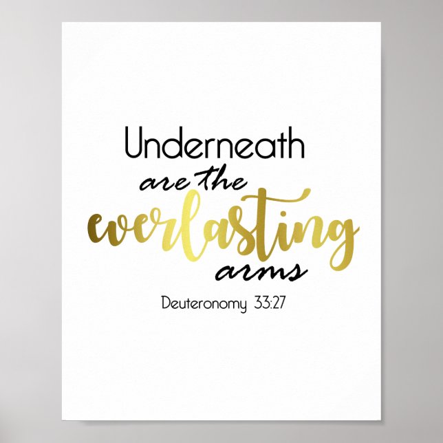 Underneath Are The Everlasting Arms Wall Art (Front)