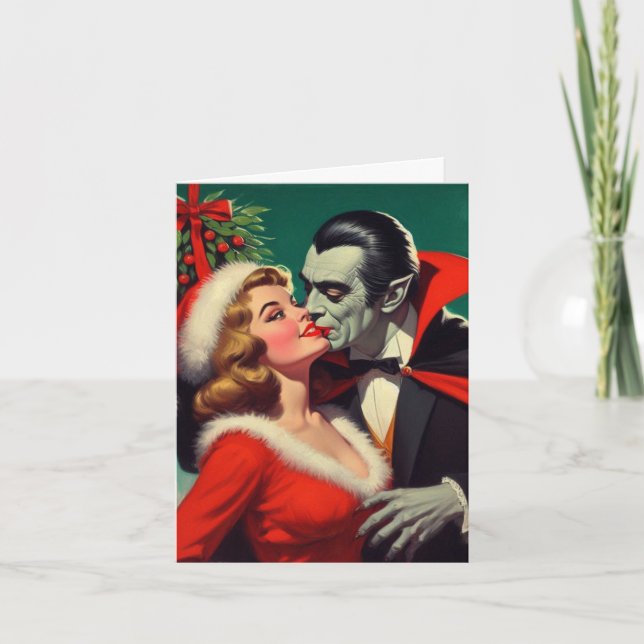 Underneath the Mistletoe  Card (Front)