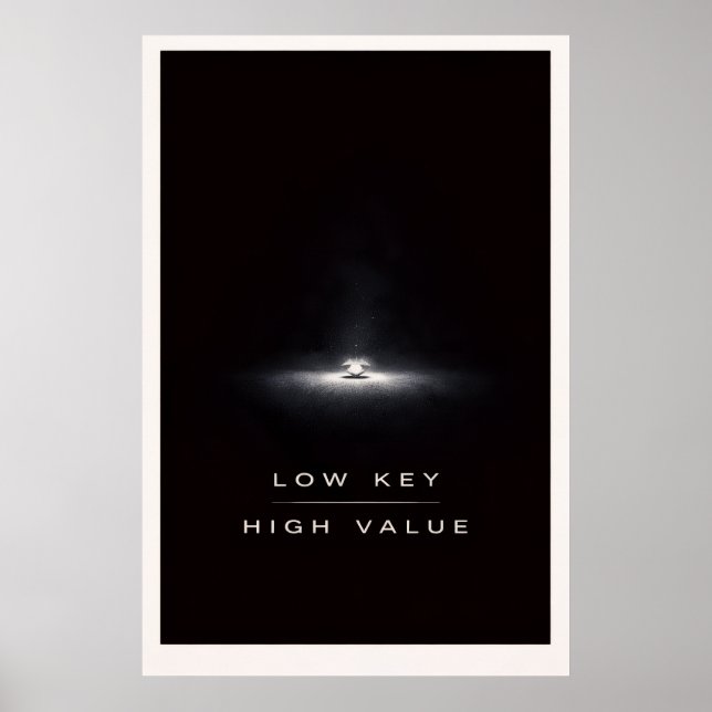 Underrated Minimalist - Motivational Silent Power Poster (Front)