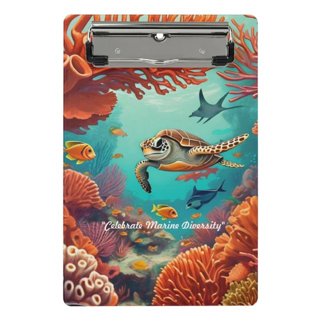 "Undersea Artistry" Mini Clipboard (Front)