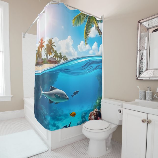 Undersea  shower curtain (In Situ)