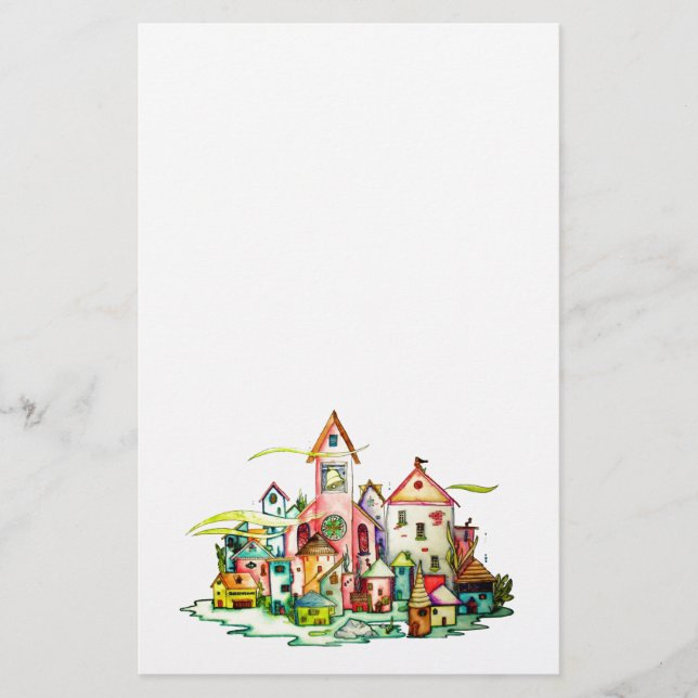 Undersea Village Stationery (Front)