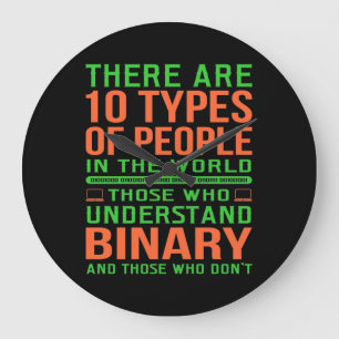 Understand Binary Software Programmer Programming Large Clock