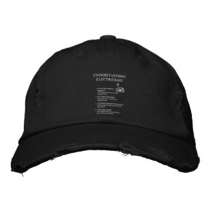 Understanding Electricians - Black Embroidered Hat