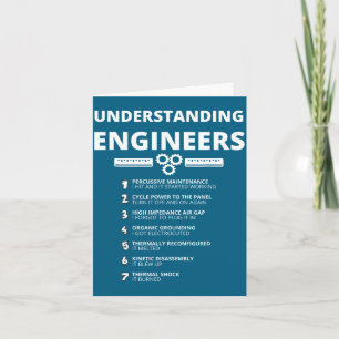 Understanding Engineers - Funny Sarcastic Engineer Card