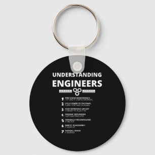 Understanding Engineers - Funny Sarcastic Engineer Key Ring