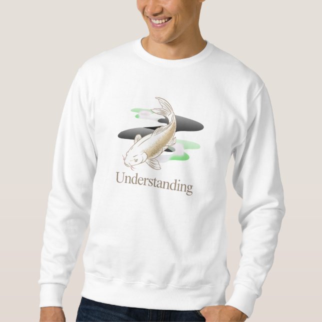 Understanding Koi Design for Calm Reflection Sweatshirt (Front)