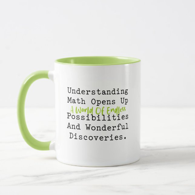 Understanding Math Endless Possibilities World Mug (Left)