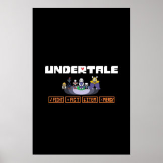 Undertale  Characters Poster