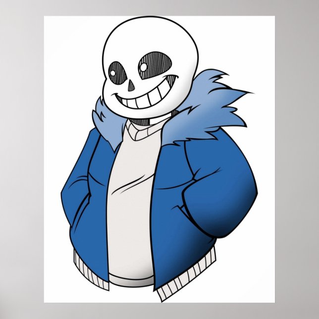 Undertale Sans Vector Poster (Front)