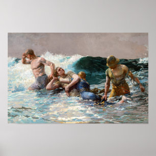 Undertow Winslow Homer Poster