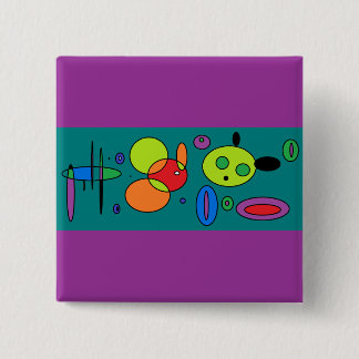 Underwater 15 Cm Square Badge