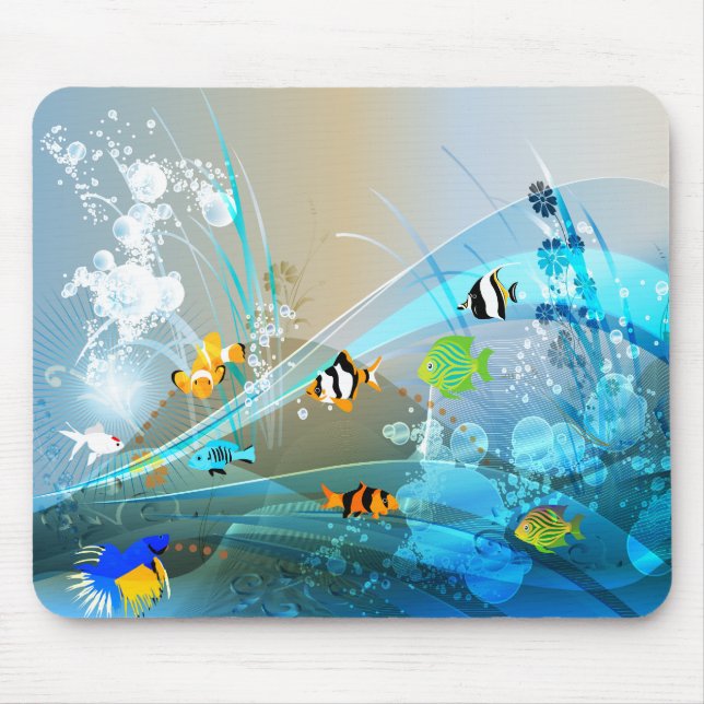 Underwater 1-4 Mousepad Image Options (Front)