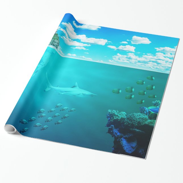 Underwater 23 Wrapping Paper (Unrolled)