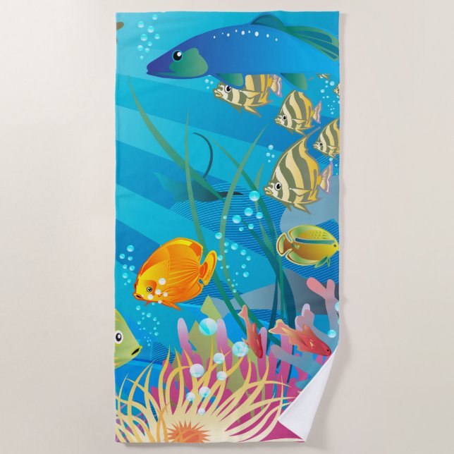 Underwater 2 Beach Towel (Front)