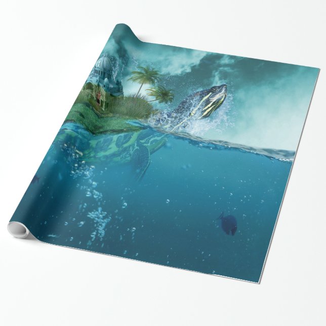 Underwater 32 Wrapping Paper (Unrolled)
