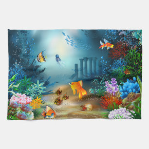 Underwater 4 Kitchen Towels