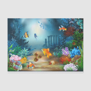 Underwater 4 tissue paper