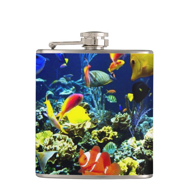 Underwater 5 Wrapped Flask (Front)