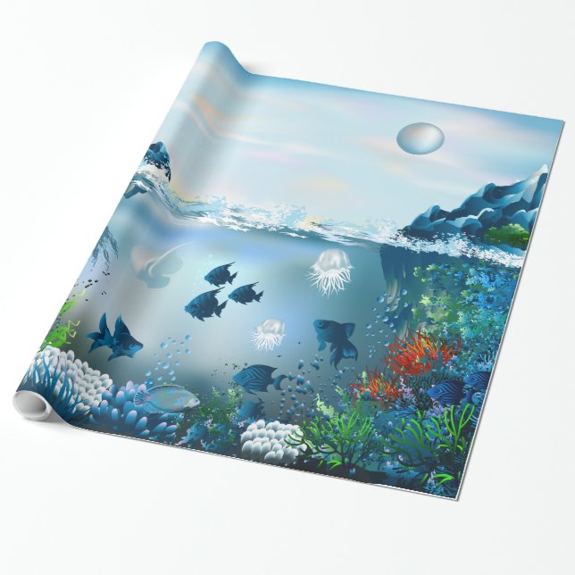 Underwater 5A Wrapping Paper (Unrolled)