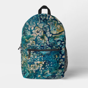 Underwater Abstract Fantasy Printed Backpack