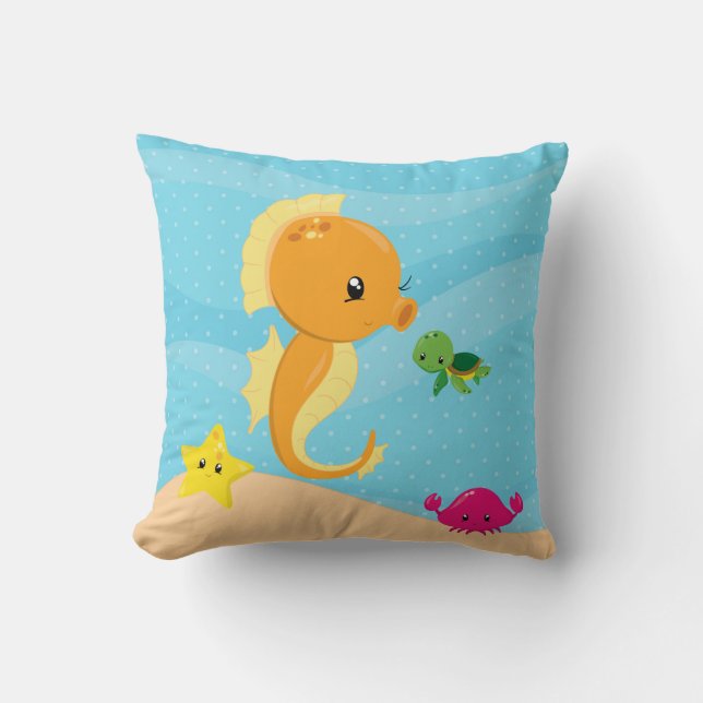 Underwater animals cushion (Front)