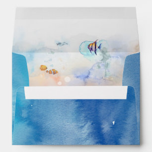 Underwater Aquarium Under the Sea Tropical Fish Envelope