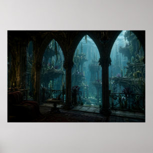 Underwater Arch Views Poster