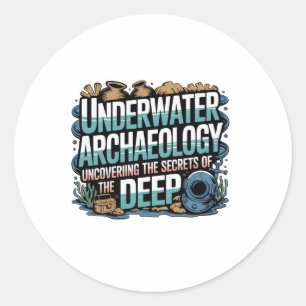 Underwater Archaeology Classic Round Sticker