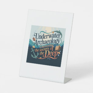 Underwater Archaeology Pedestal Sign