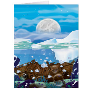 Underwater Arctic Shipwreck