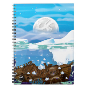 Underwater Arctic Shipwreck Notebook