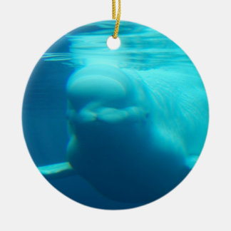 Underwater Beluga Whale Ceramic Tree Decoration