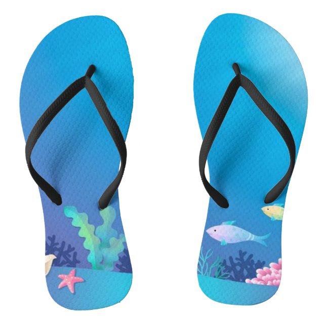 Underwater coral reef jandals (Footbed)