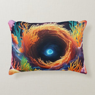 Underwater Coral Vortex Decorative Cushion