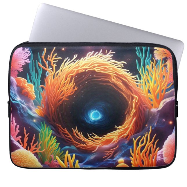 Underwater Coral Vortex  Laptop Sleeve (Front)