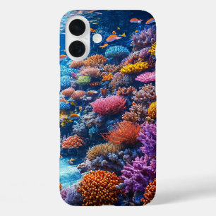 Underwater Corals and Ocean Marine Life Nature iPhone 16 Plus Case