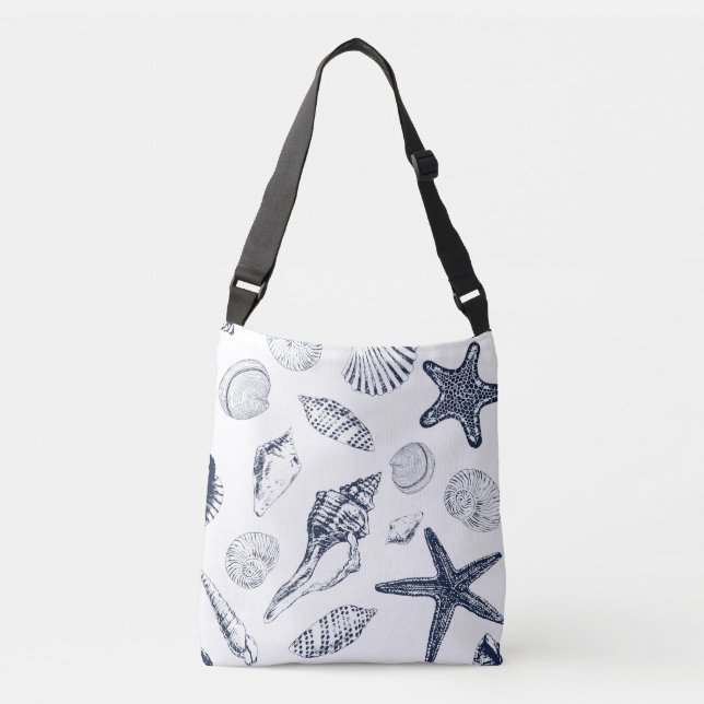 Underwater creatures crossbody bag (Front)