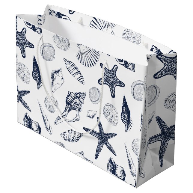 Underwater creatures large gift bag (Back Angled)