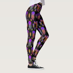 Underwater Dancing Rainbows Jet Leggings