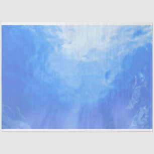 Underwater Decoupage Watercolor Background Tissue Paper