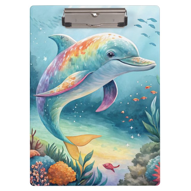 Underwater Dolphin Clipboard (Front)